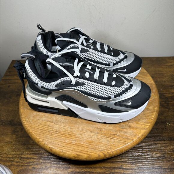 Nike Air Max Furyosa Silver Black Mesh Womens Size 9.5 Shoes Sneakers DC7350-001